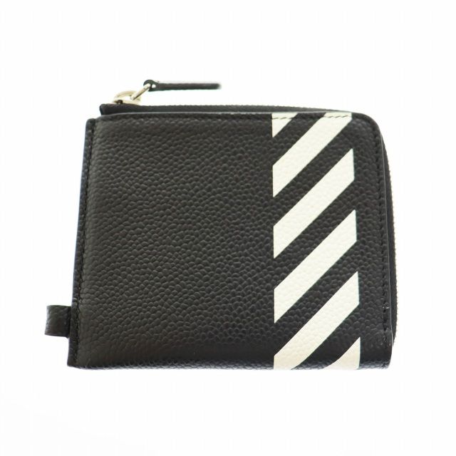 オフホワイト OFF WHITE DIAGONALS CHAIN WALLET ダイアゴナル レザー コイン ケース ウォレット 財布 OMNC013R19C440321001 黒 ブラック ブランド古着ベクトル AA ●▲ 250916