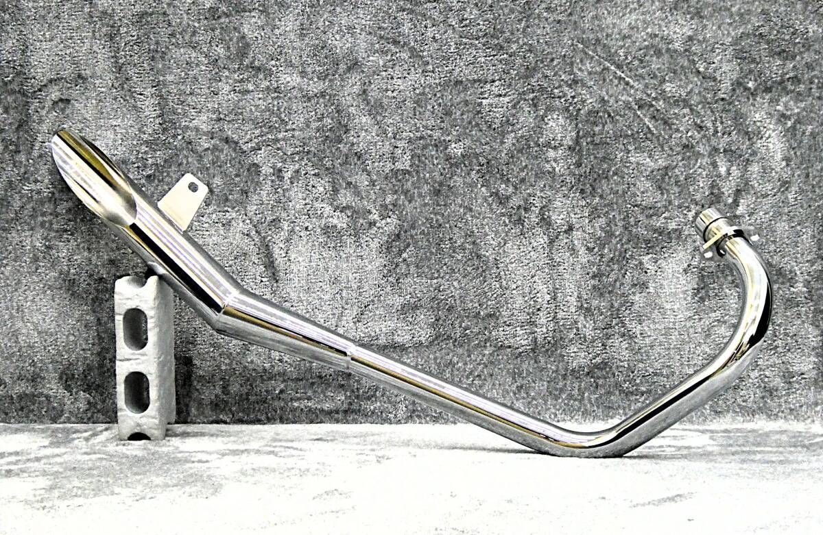 GN125 侍 ハス切り ショート管 メッキ60.5π/斜めカット 鉄管 GN125H