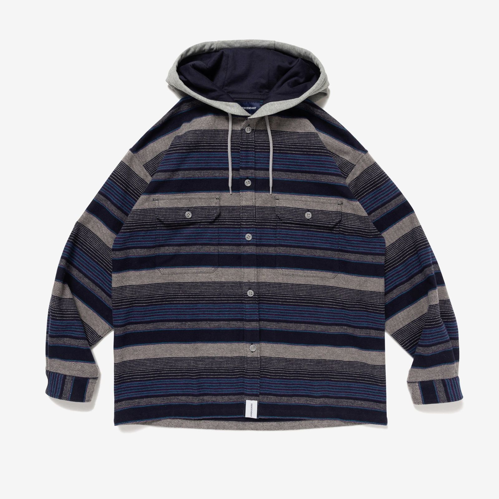 DESCENDANT SPICOLI HOODED LS SHIRT シャツ 242TQDS-SHM04 - メルカリ