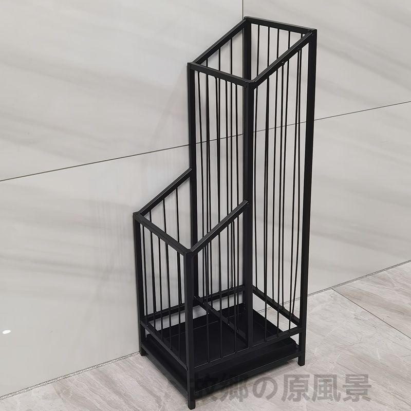 信楽焼傘立て 大容量❗ 天目太花絵 高さ47cm