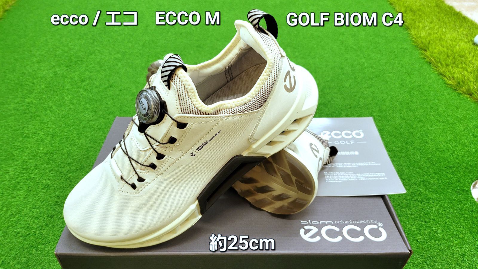 ECCO エコー ゴルフ スパイクレス ゴルフシューズ BIOM C4 BOA 約25cm