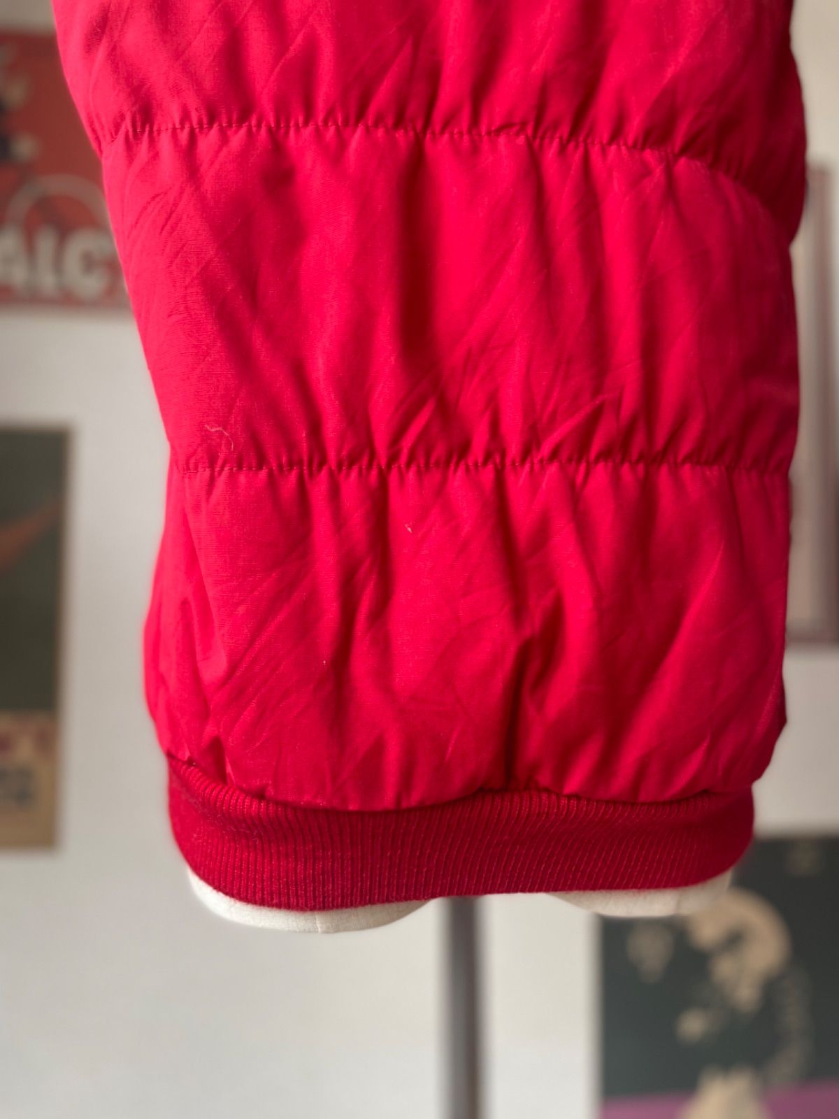 70s Woolrich ウールリッチ ダウンベスト 白タグ レッド USA製