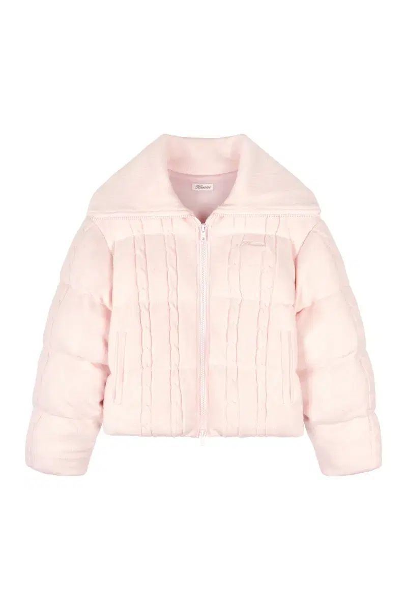 クライシエ Chou chou cable knit puffer Pink