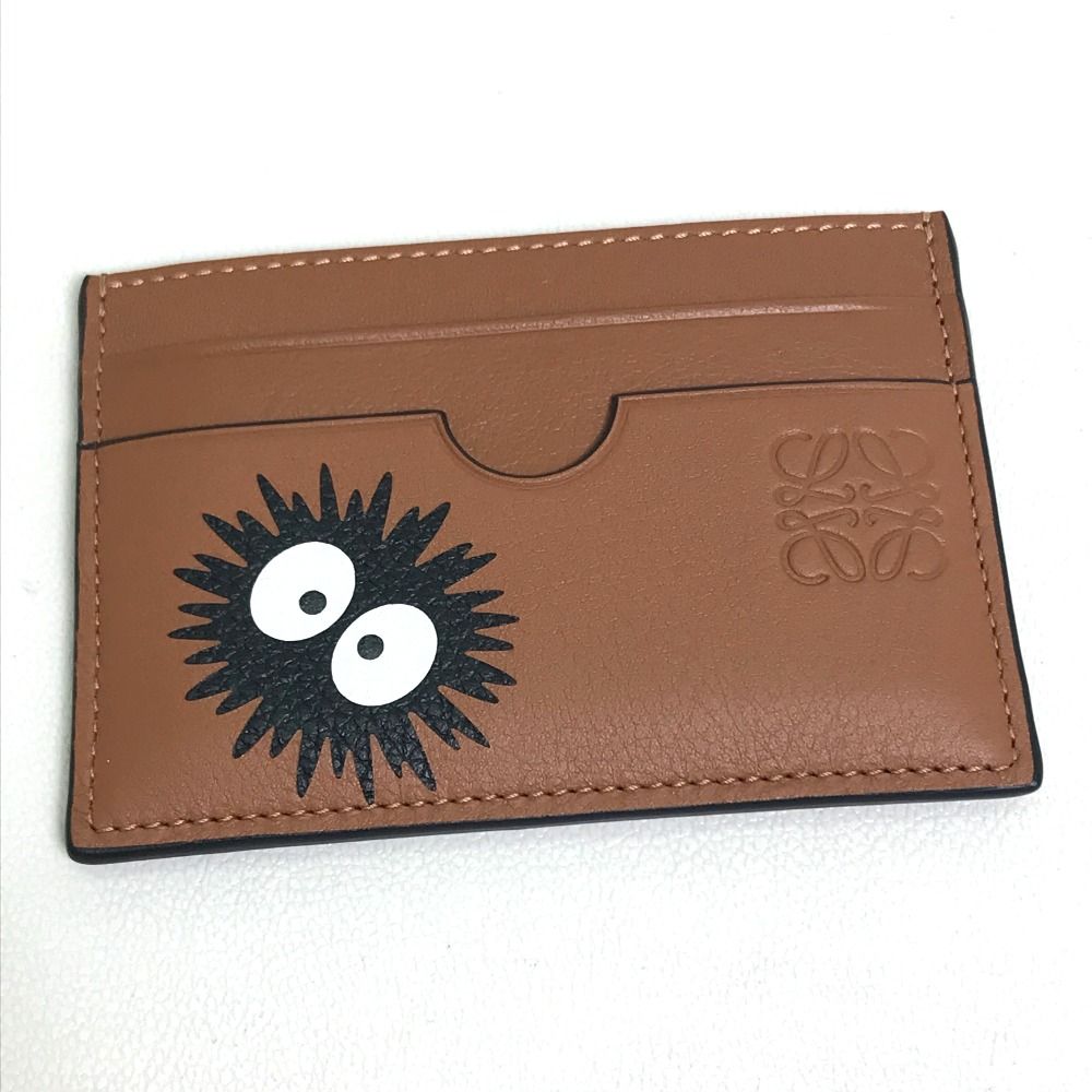 ◆Sランク◆VINTAGE◆【LOEWE】まっくろくろすけ*カードケース 良品 LOEWE × スタジオジブリ ロエベ カードケース C704320X01