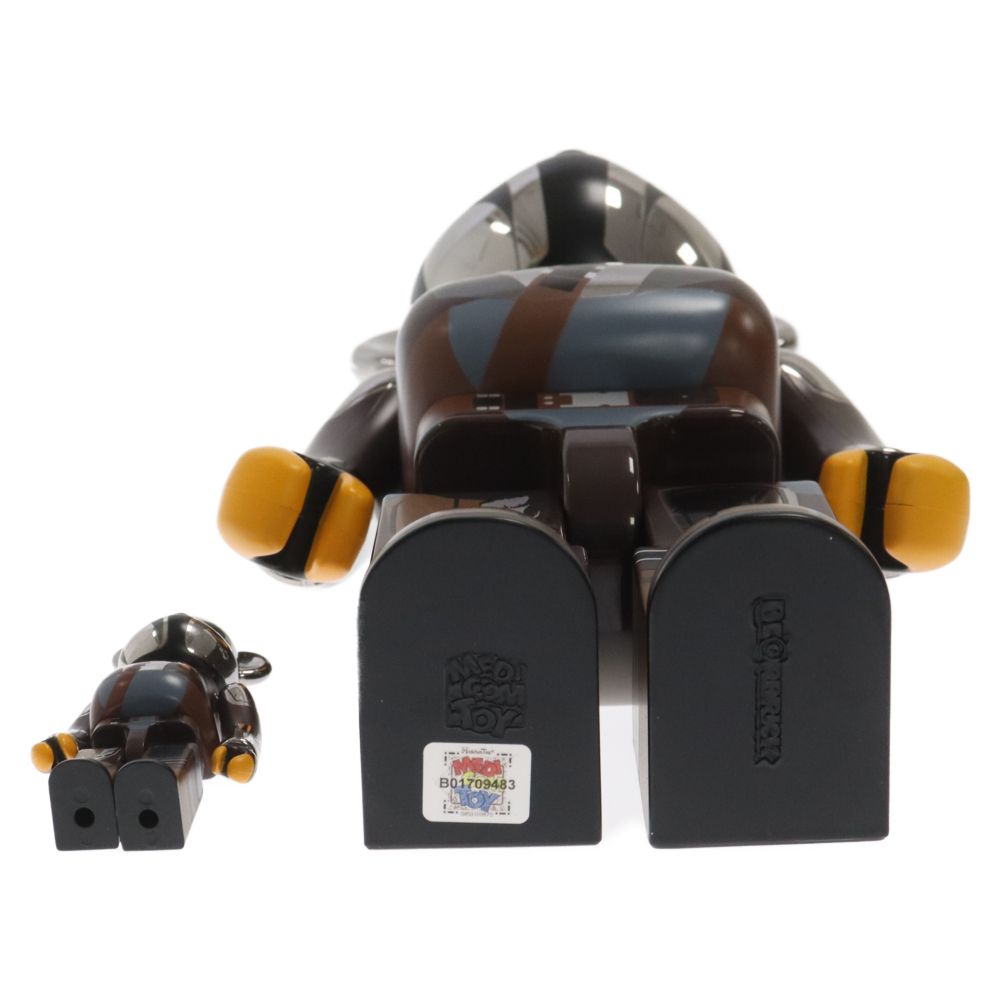 MEDICOM TOY - SW MANDALORIAN 100% &amp; 400% ベアブリックセット未開封 ザ・マンダロリアン』から、ベスカーアーマーに身を包んだ