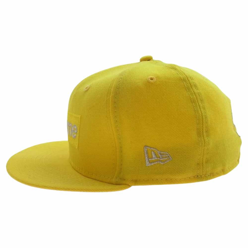 Supreme シュプリーム キャップ 20SS NEW ERA ニューエラ ＄IM Sim Metallic Box Logo Cap ボックスロゴ  キャップ 帽子 イエロー系 58.7cm【中古】