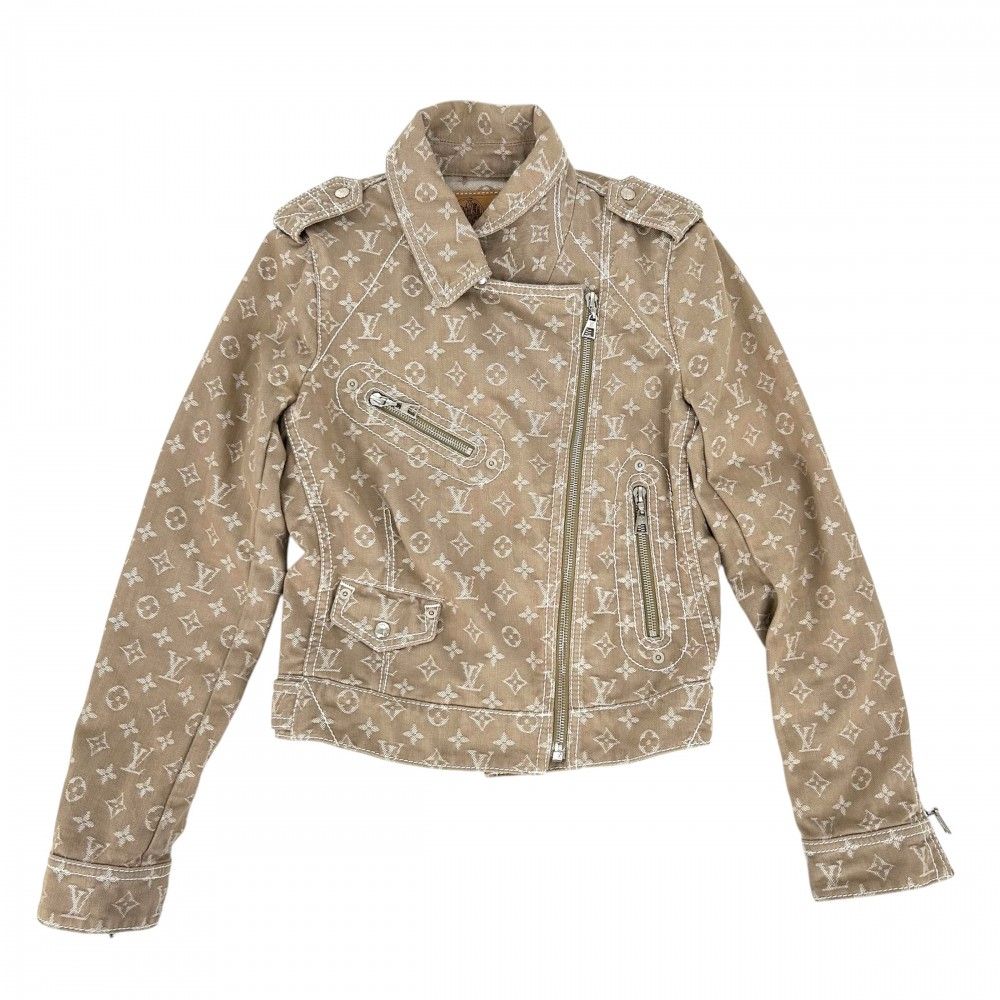 ☆美品☆ LOUIS VUITTON モノグラム　デニムジャケット　レディース LOUIS VUITTON 【新品同様】ルイヴィトン モノグラム デニム