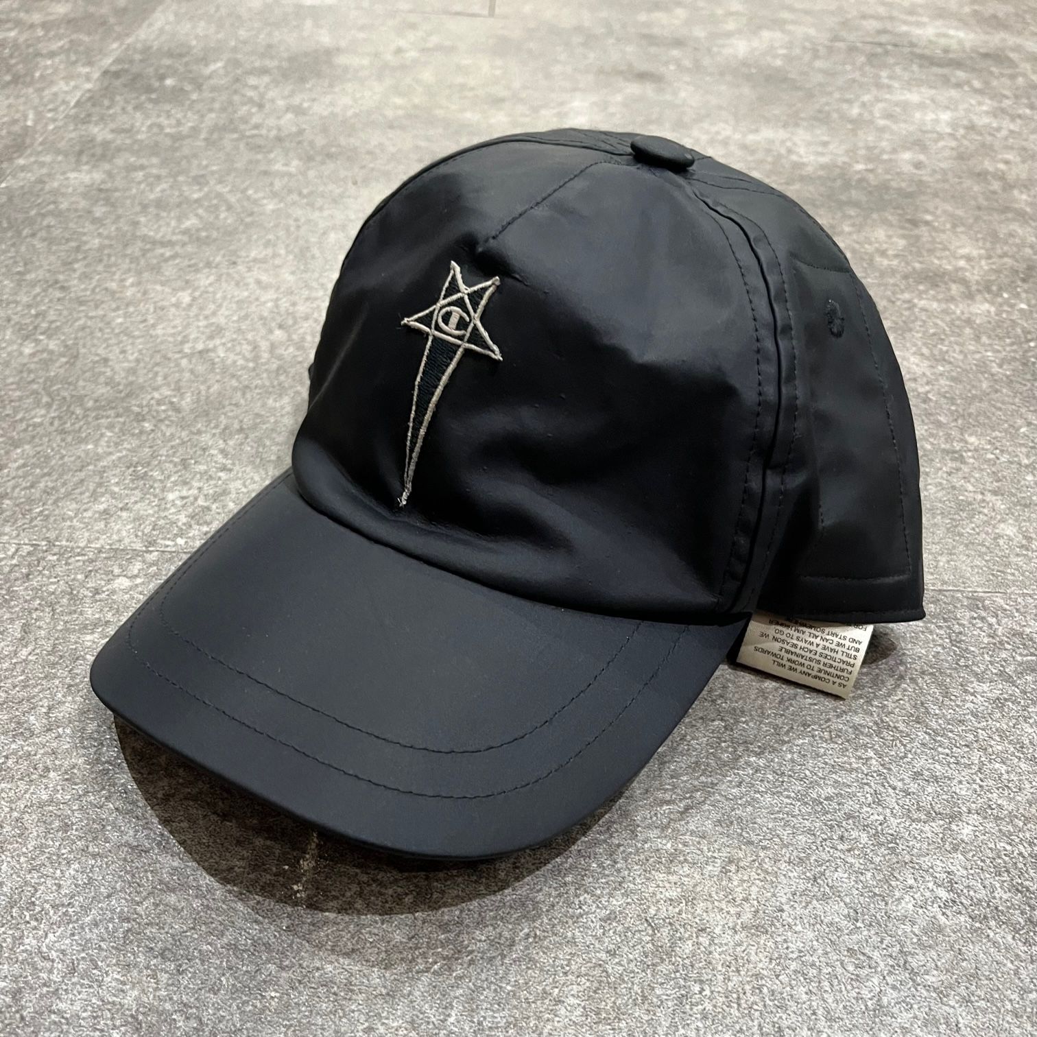 定価18700円 Rick Owens Champion BASEBALL CAP CM02C5793-CHNY コラボ