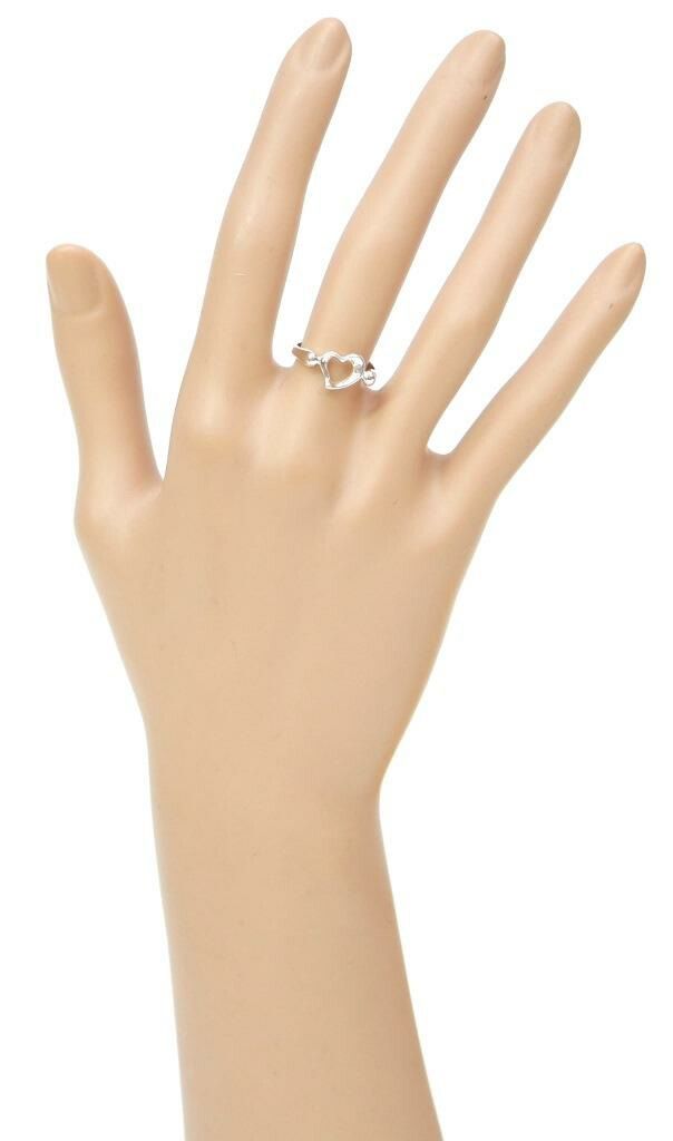 ティファニー TIFFANY&Co. 指輪 オープンハート リング ＃9.5