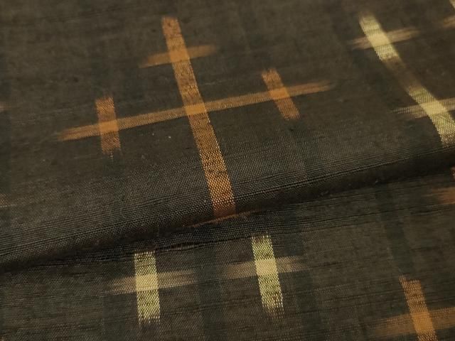 平和屋本店□極上 国指定重要無形文化財 本場久米島紬 手織 逸品