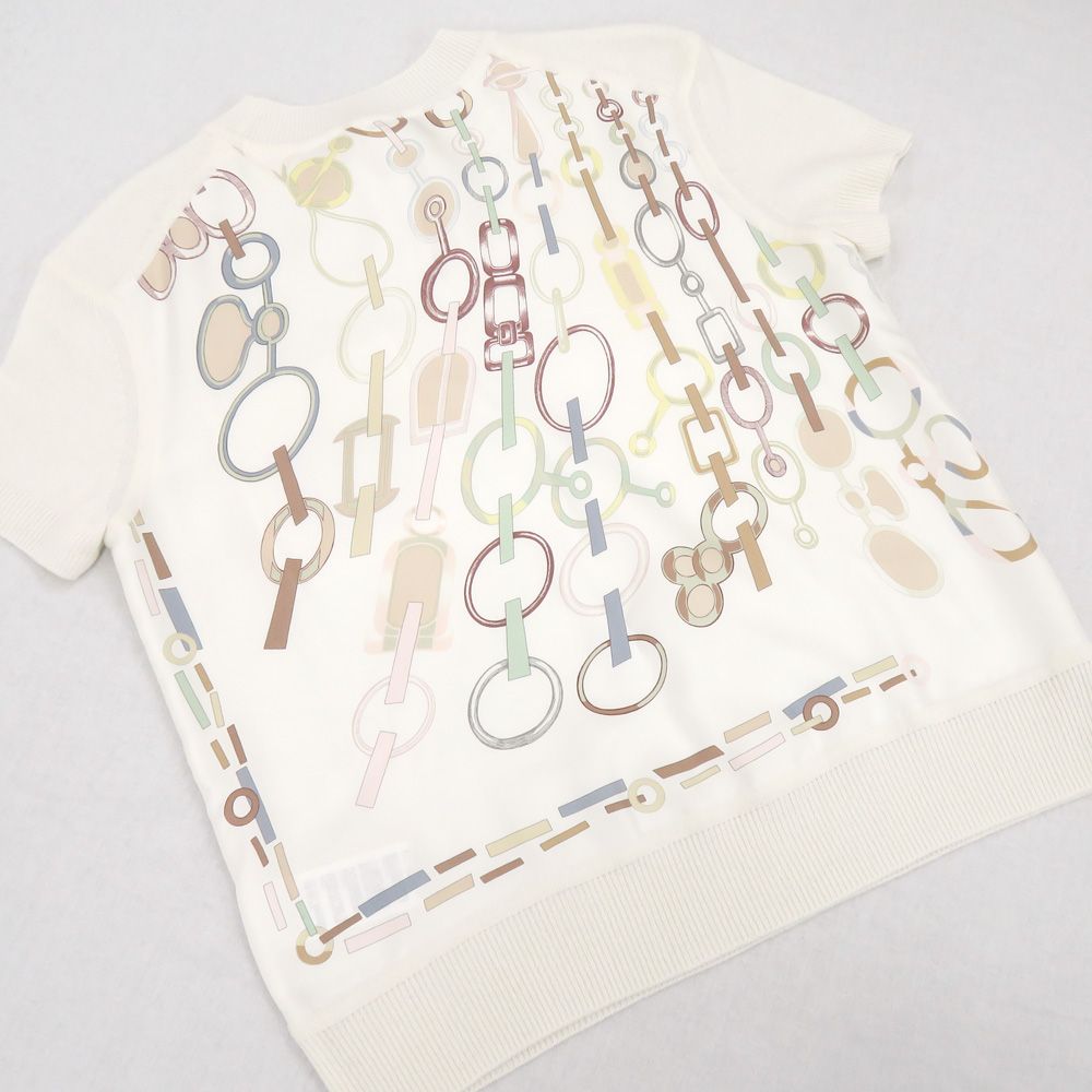 名古屋】エルメス 23AW ツイルレーヌ ドレブックル ニット 半袖
