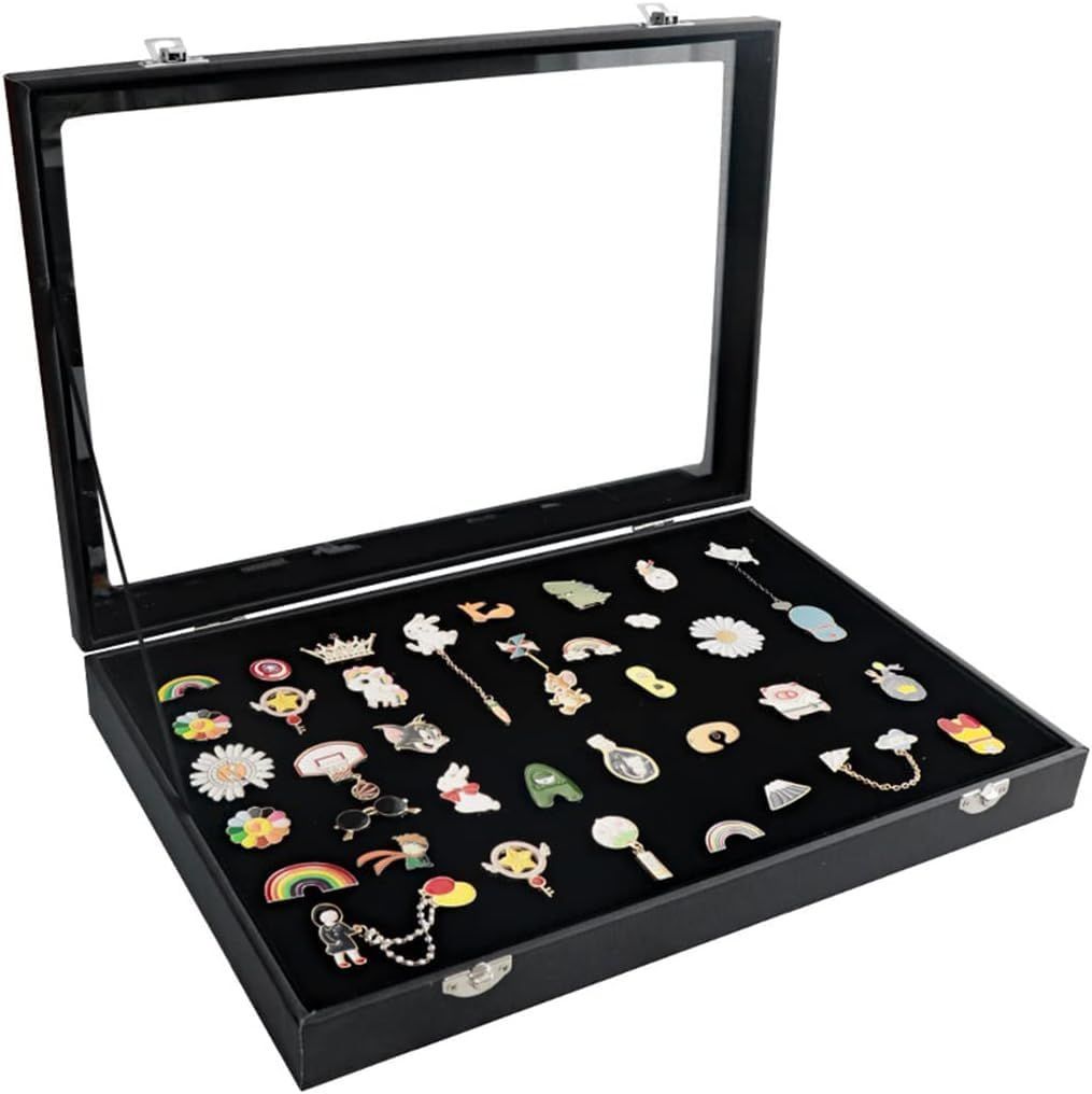 新品 himsyuden 缶バッジ 収納ケース ピンバッジ 展示ケース ブローチ