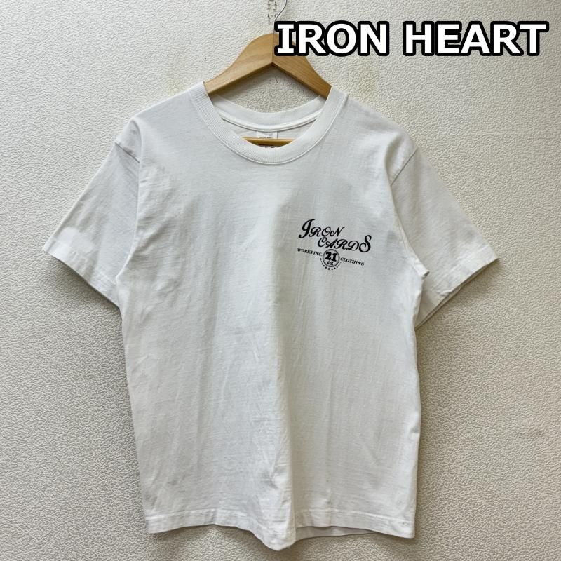 IRON HEART ホワイト 長袖シャツ S IHTL-1213】ヘビーサーマル ヘンリーネックロングTシャツ