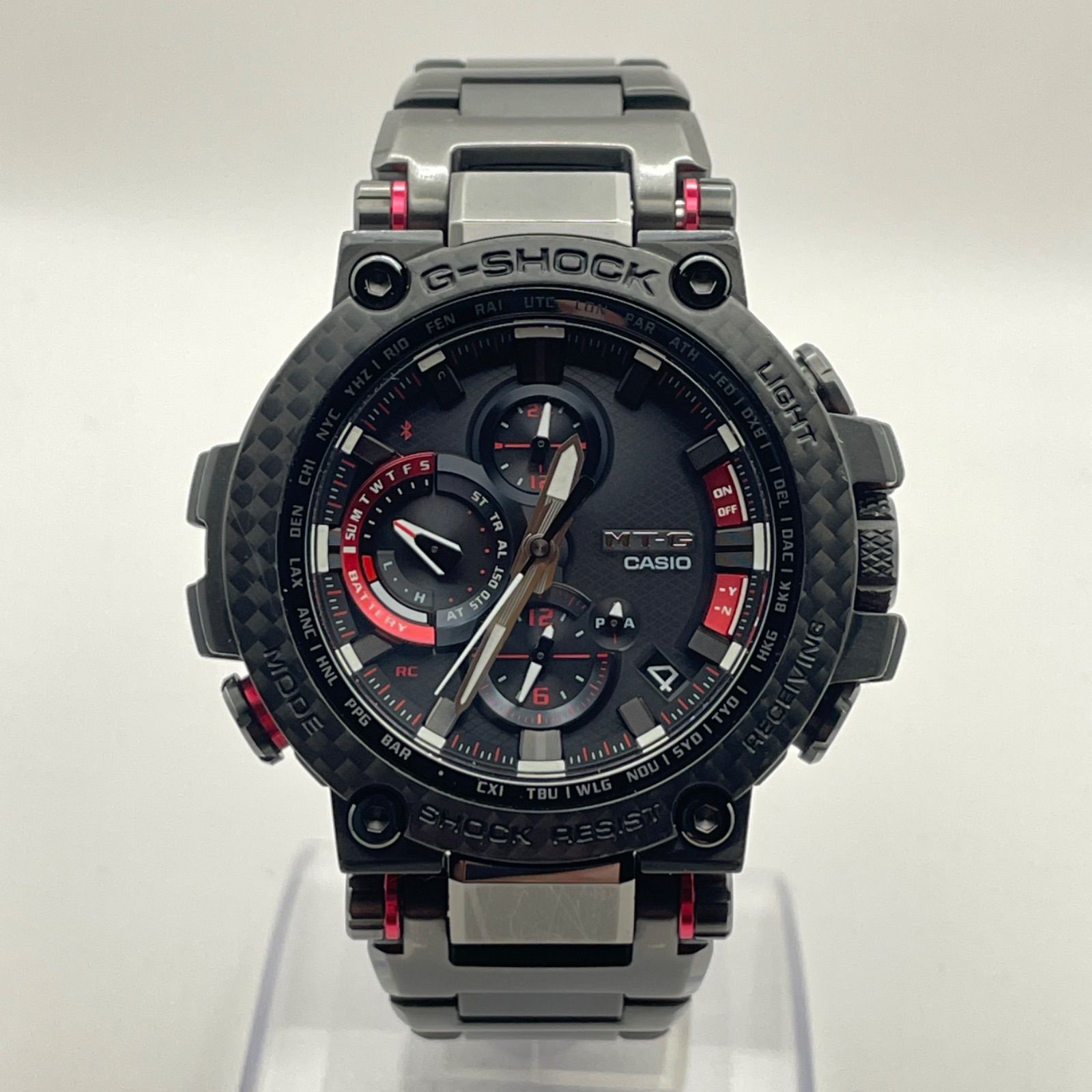 T411）美品 正常稼動 CASIO カシオ 電波ソーラー Bluetooth G
