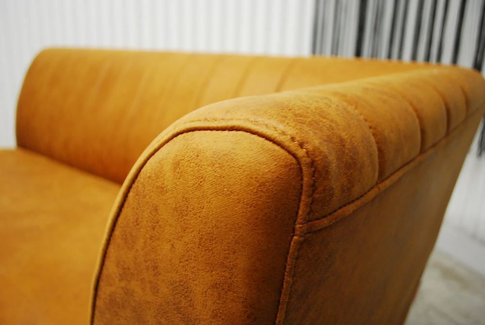 片肘デザインソファー ヴィンテージ調