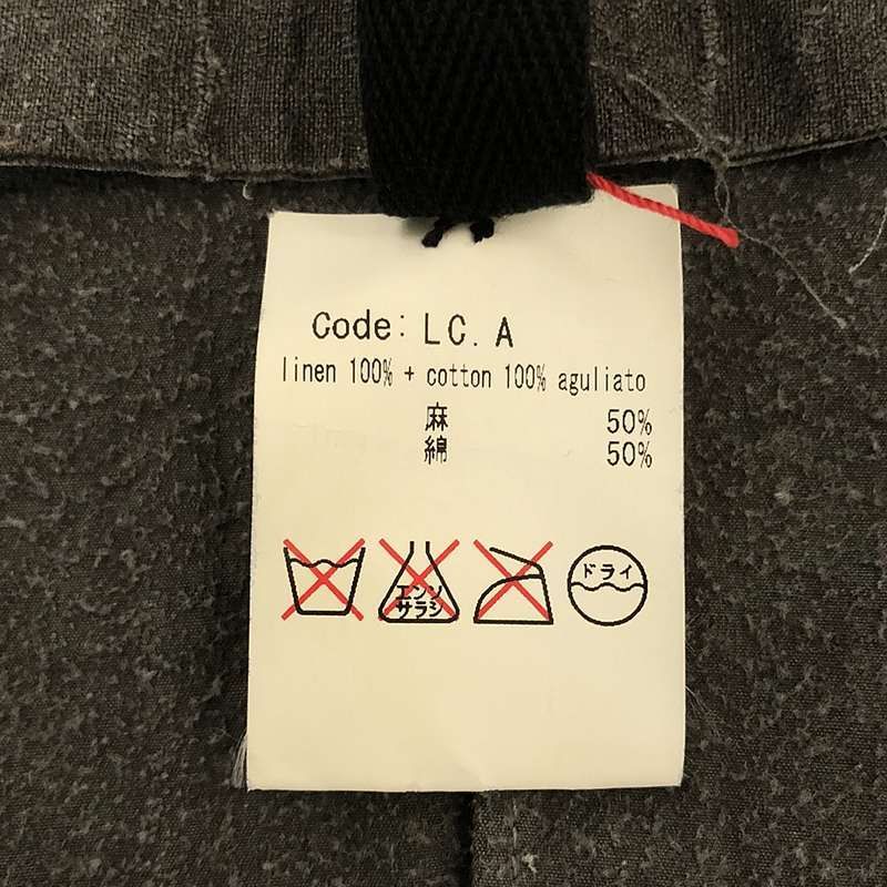 m.a+ / エムエークロス | コットン リネン シングルブレスト  