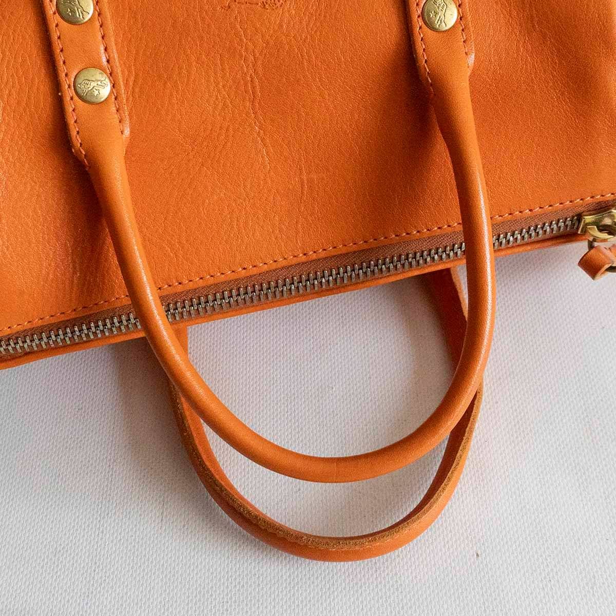 美品】 IL BISONTE 【ミニボストン 2WAY ショルダーバッグ 