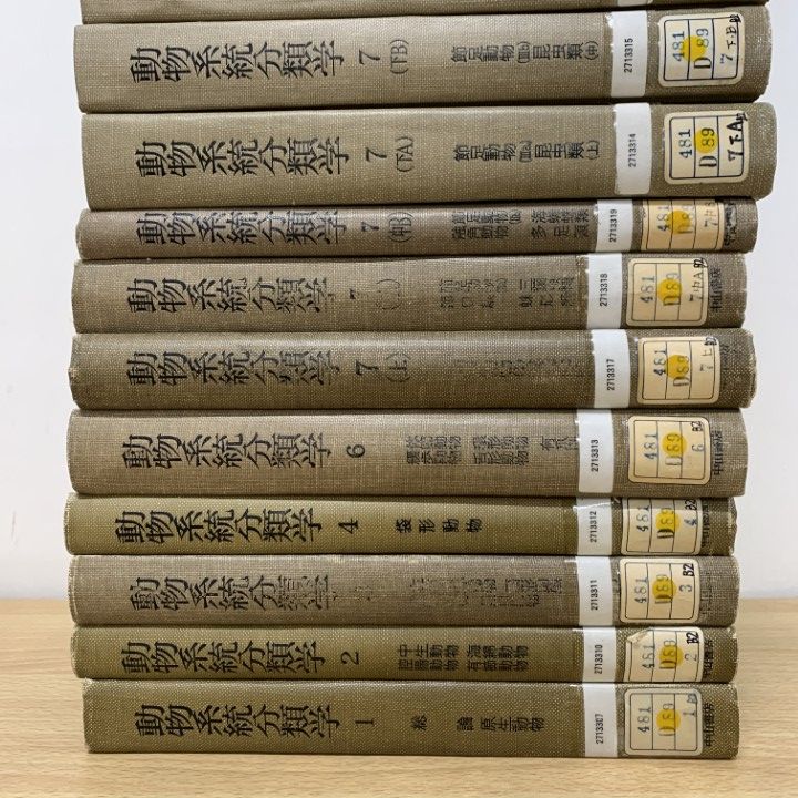 □02)【同梱不可】【除籍本】動物系統分類学 まとめ売り17冊