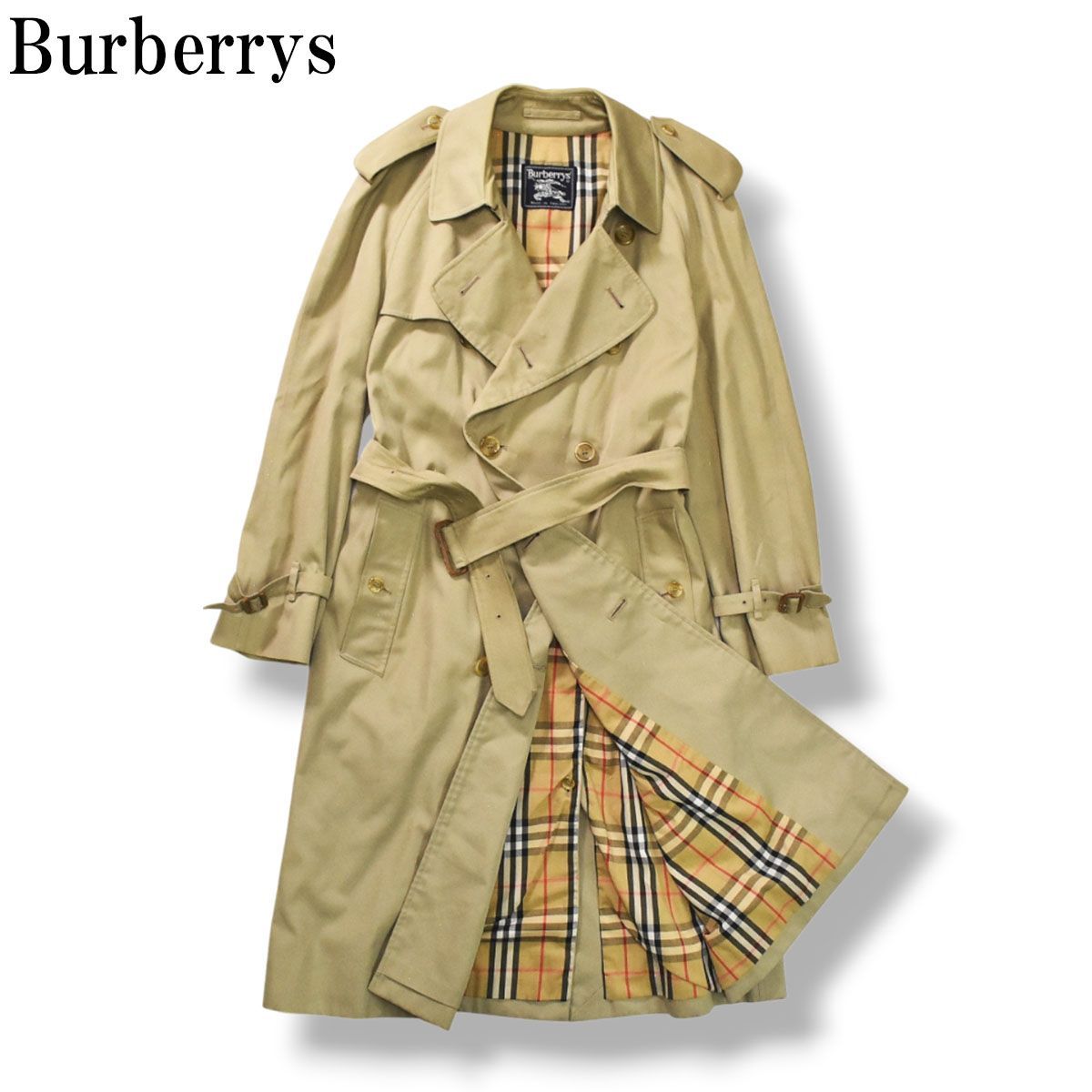 80s Burberrys’ バーバリー イングランド製 ノバチェック 80年代 英国製 Burberrys' バーバリー トレンチコート ノバ