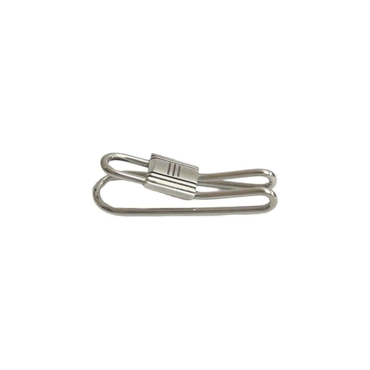 品 保存 き HERMES エルメス カデナ モチーフ マネークリップ シルバー925 札ばさみ 小物 シルバー 40799