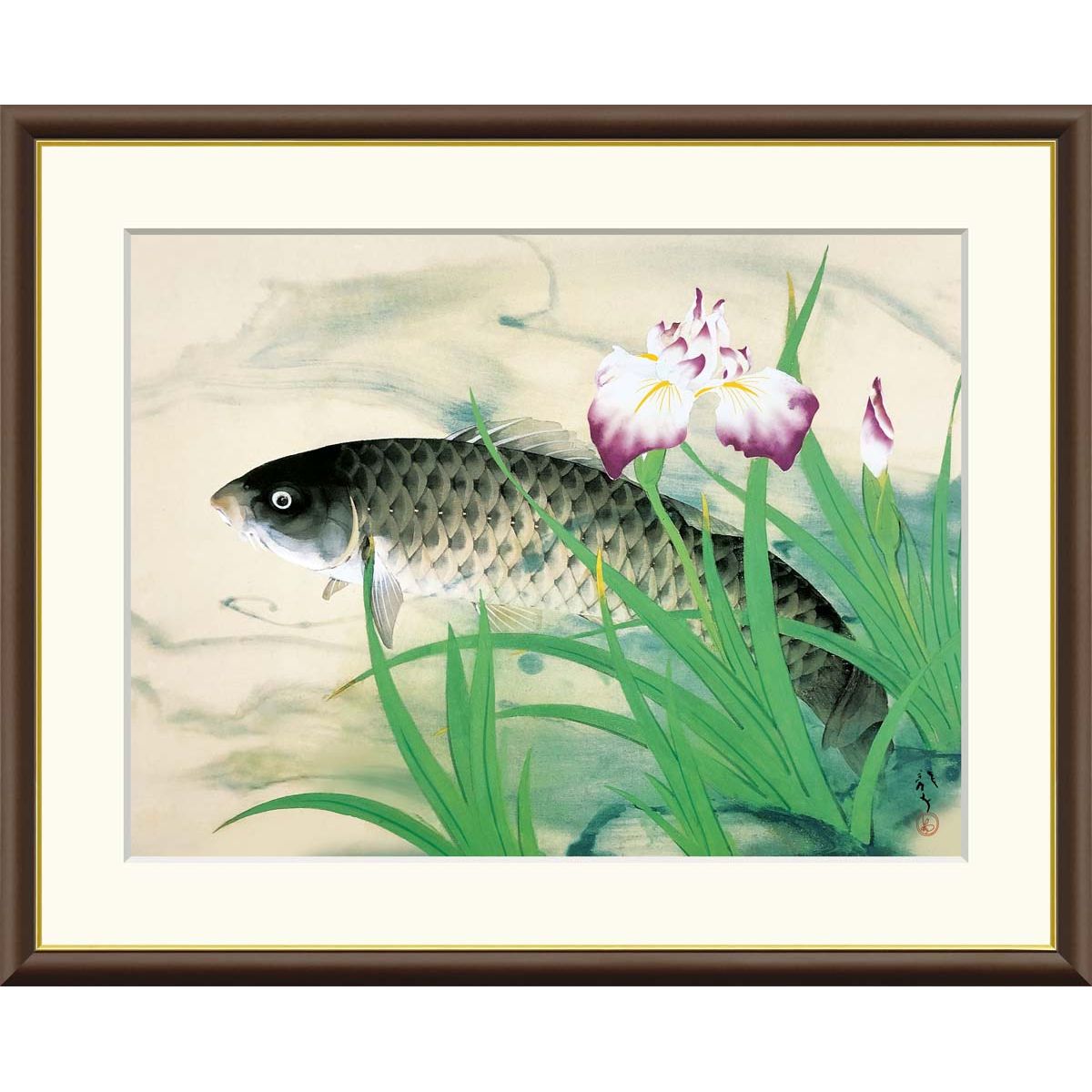 絵画F4号 額縁込み アート