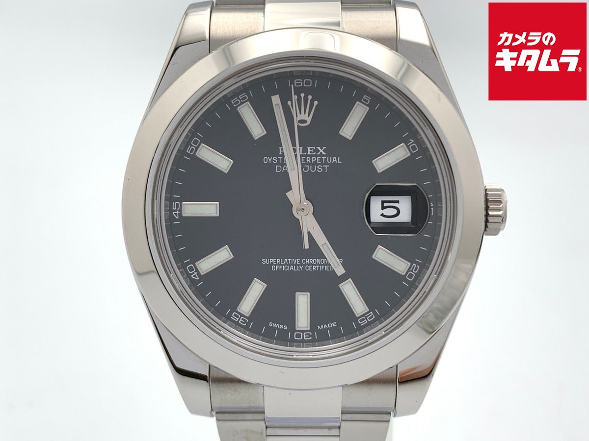 中古】 【美品】 ロレックス(ROLEX) デイトジャスト II ブラック
