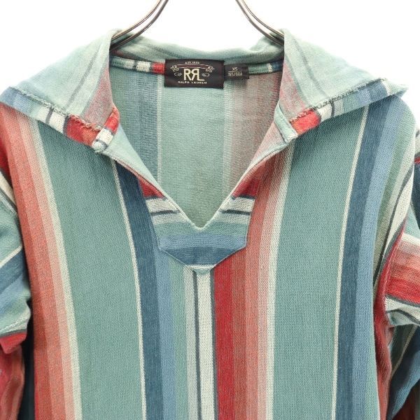 RRL 黒タグ 一ツ星 ストライプ柄 メキシカンパーカー XS ダブルアール 