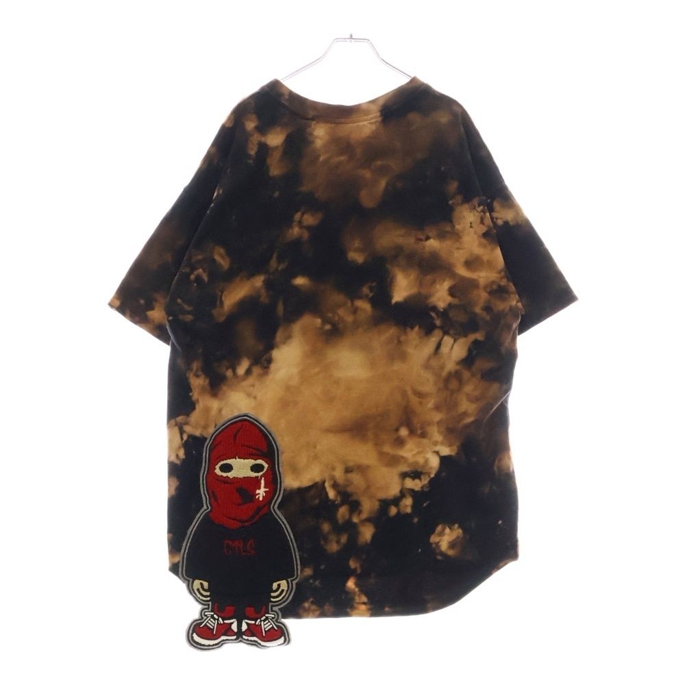 cvtvlist カタリスト I CREW KUN SPCIAL TEE タイダイ ブリーチTシャツ 半袖カットソー ブラック|ブラウン 2301010305