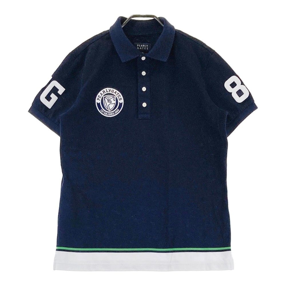 PEARLY GATES ネイビー ポロシャツ　サイズ6 サイズ：6 PEARLY GATES パーリーゲイツ 半袖ポロシャツ ネイビー系
