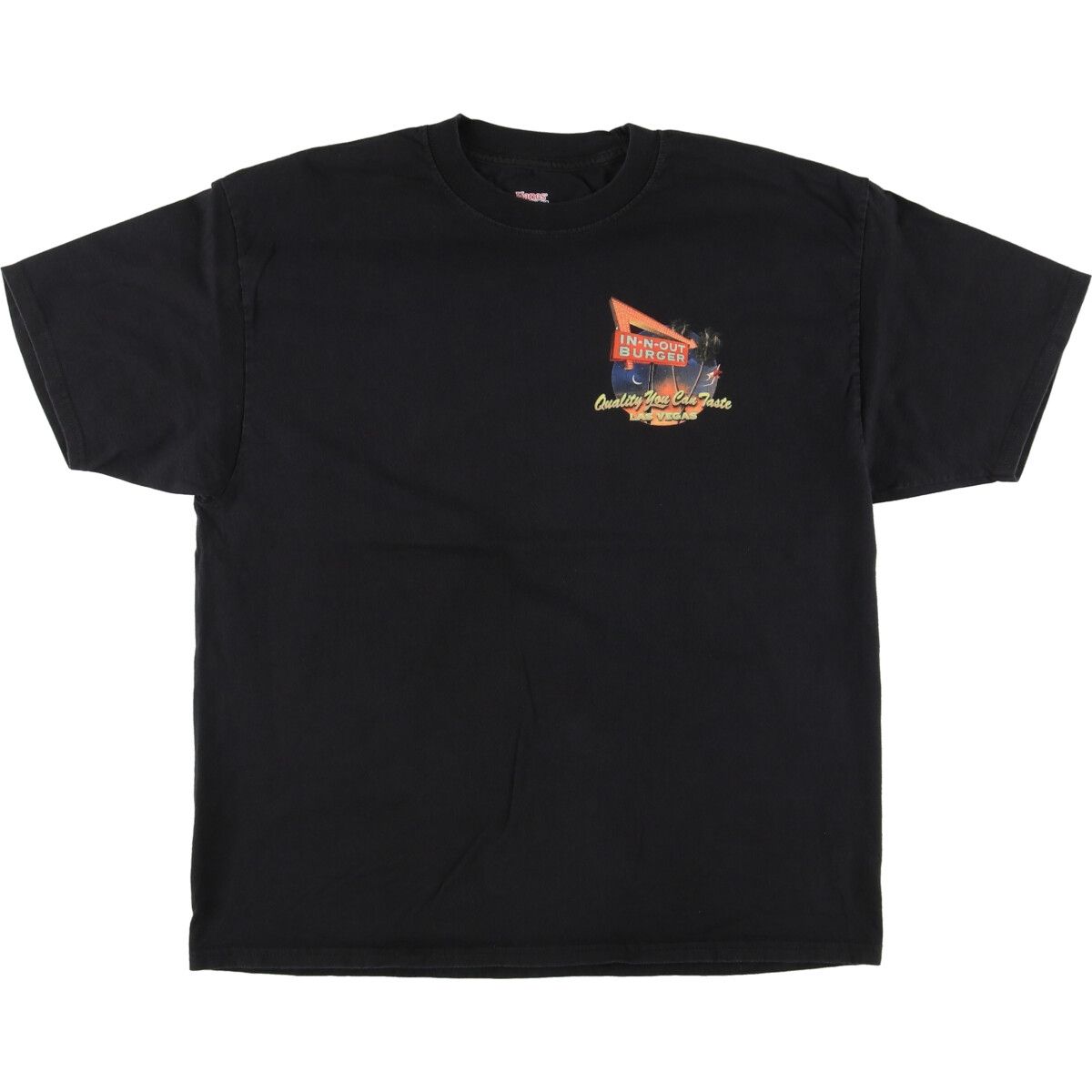 古着 ヘインズ Hanes BEEFY-T IN-N-OUT BURGER バックプリント アドバタイジングTシャツ メンズXL/eaa454778
