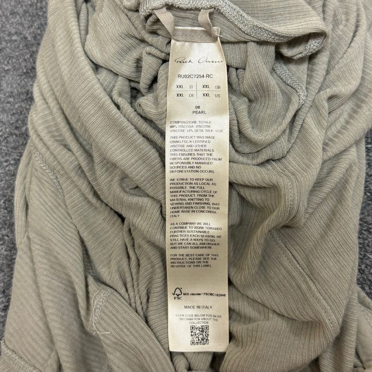 Rick Owens banana Layered T-shirt バナナレイヤード Tシャツ タンク 