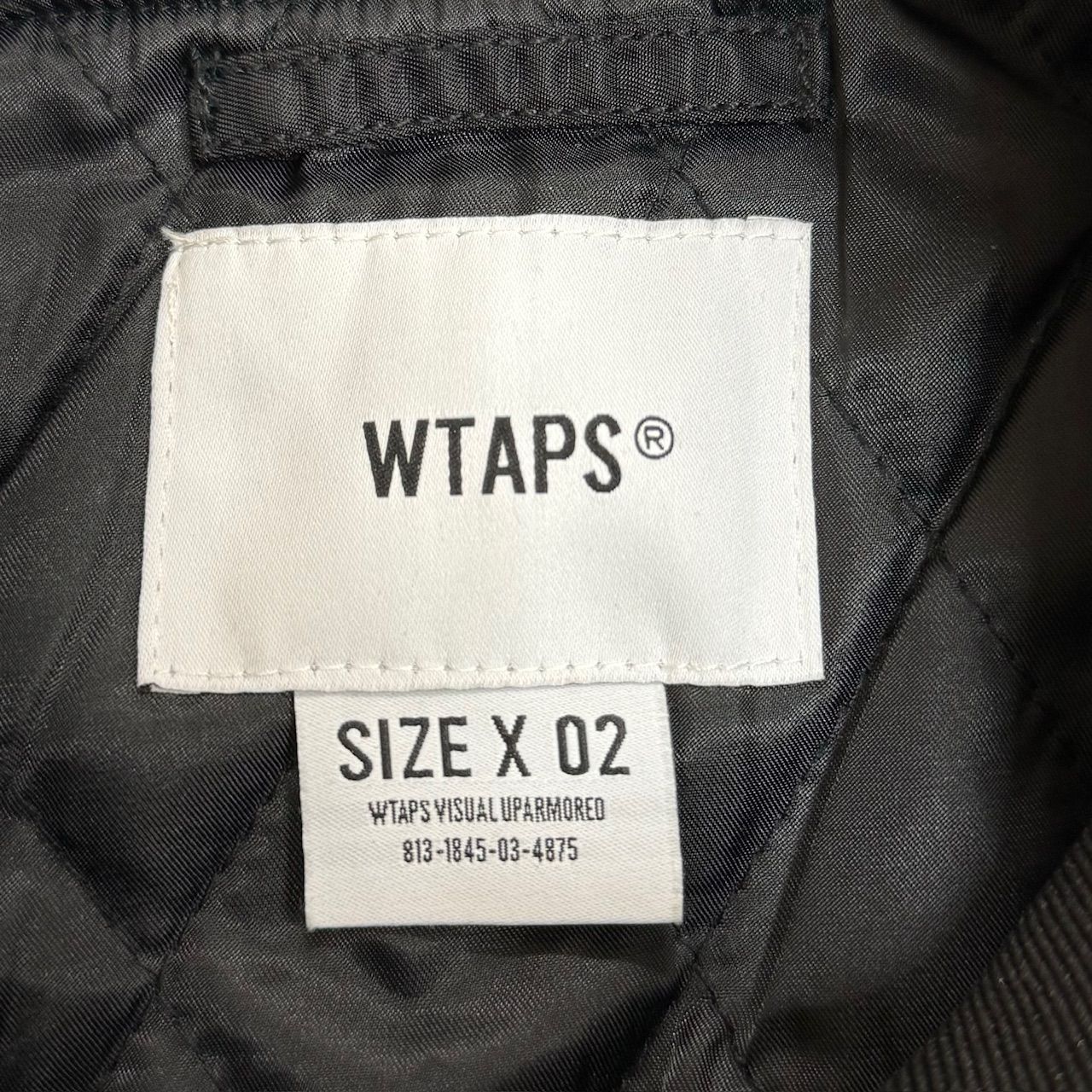 新品 WTAPS 212TQDT-JKM01 TEAM JACKET NYLON TWILL BLACK ダブル