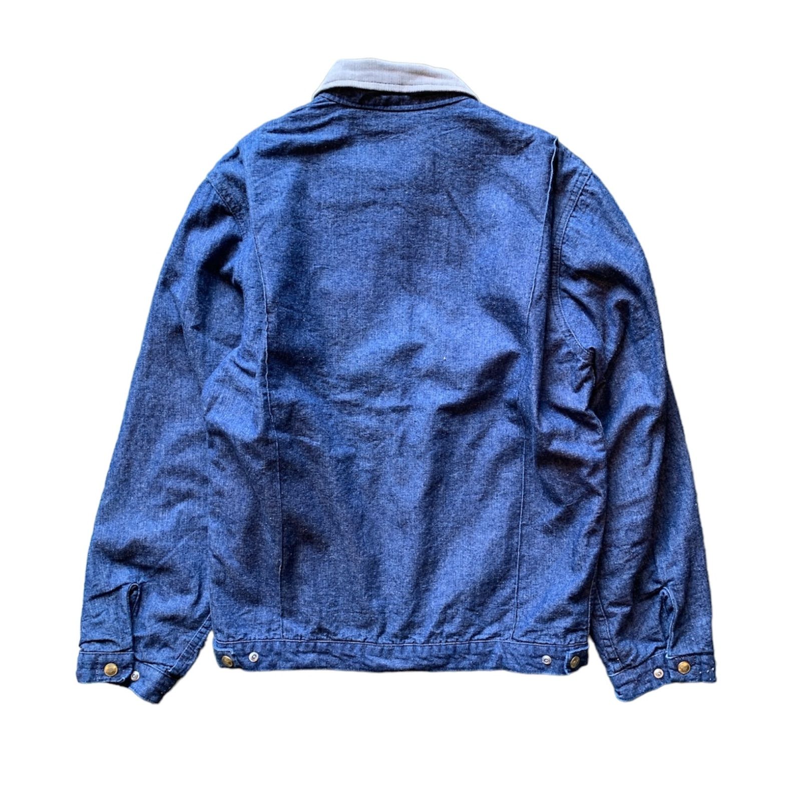 80s Dickies ディッキーズ ワークデニムジャケット 裏地付き [F0003
