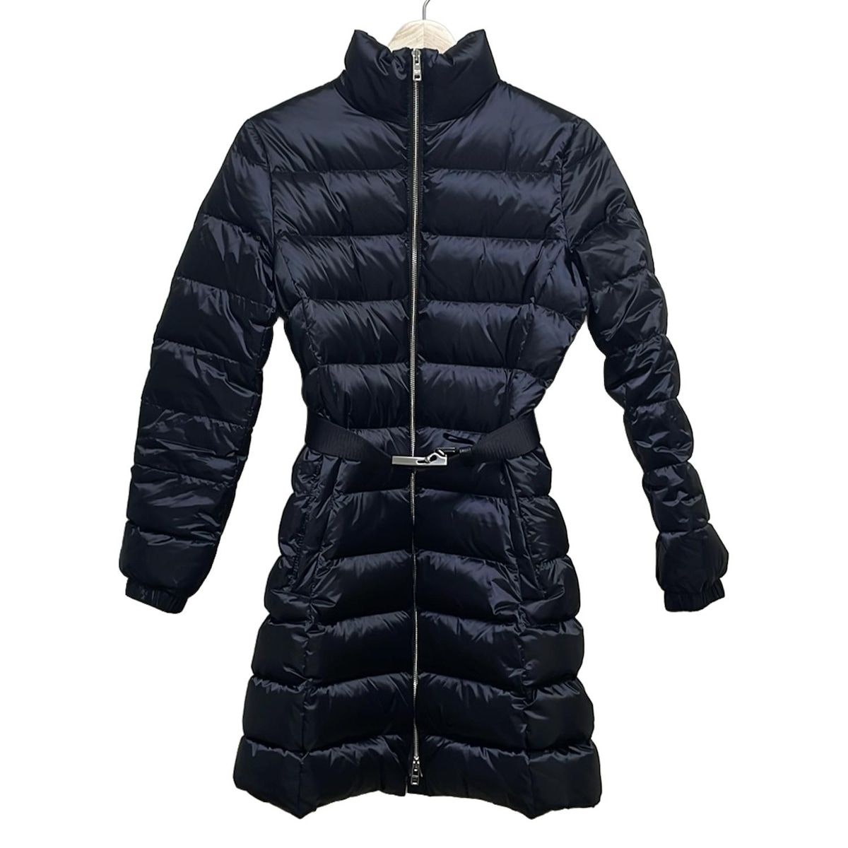 PRADA プラダ ダウンコート サイズ38 S レディース - 29G150 黒 長袖|冬|ベルト付き