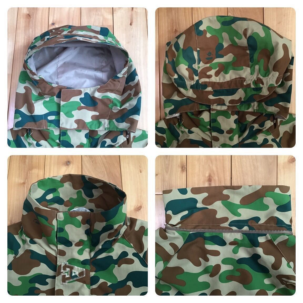 BAPE puzzle camo スノボジャケット ベイプ ape エイプ 迷彩 - メルカリ
