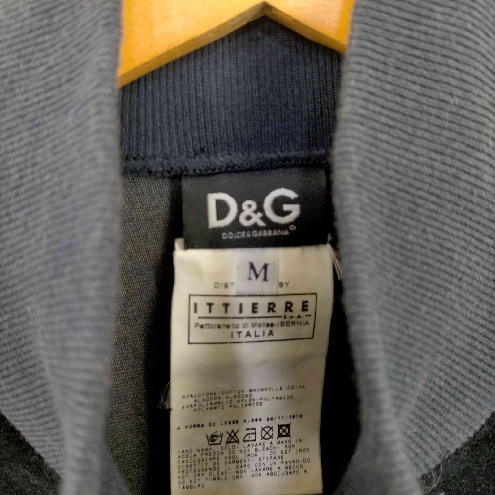 【希少】DOLCE & GABBANA トラックジャケット ベロア 切替 ロゴ 未使用 ドルチェ＆ガッバーナ ナポレオンジャケット メンズ 赤