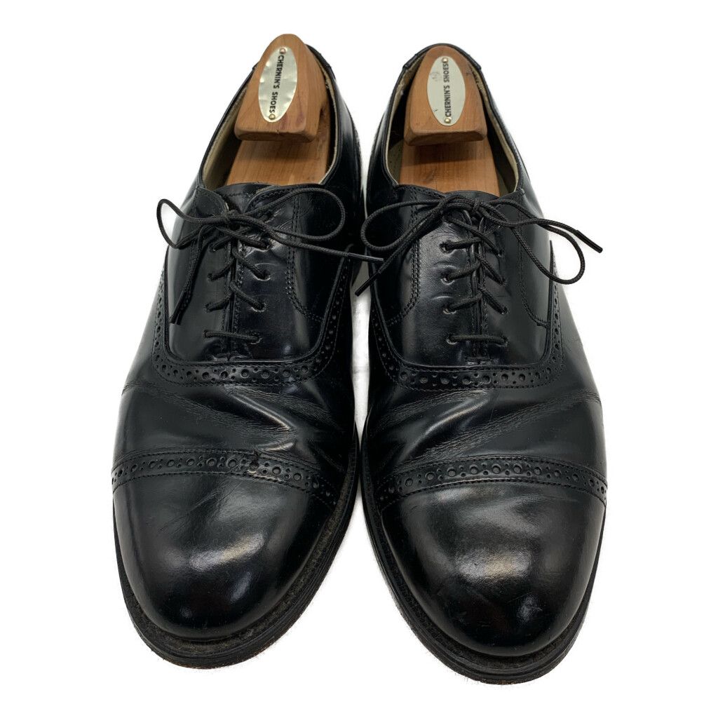 USA製 BOSTONIAN ボストニアン パンチドキャップトゥ レザーシューズ ブラック (メンズ 9 EEE) 中古 古着 KA1916