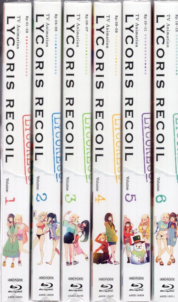 美品 Blu-ray リコリス・リコイル リコリコ 1～6巻 セット 完全生産