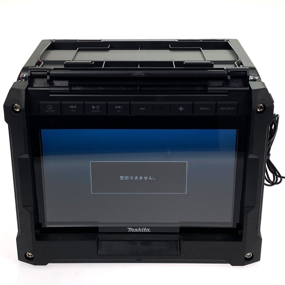 MAKITA マキタ 充電式ラジオ付テレビ TV 100 グリーン リモコン アダプター付 アンテナ1本折れ有