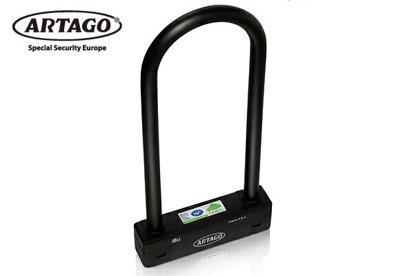 ARTAGO 18XLE アルタゴ 18xl 特殊鋼材 18φシャックル U字ロック 防犯 鍵 キー3本付 自転車ロック バイクロック Uロック 高強度 スチールロック 盗難防止