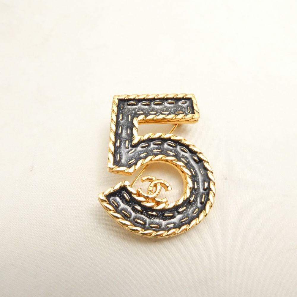 未使用 CHANEL シャネル ピン ブローチ 1点 No.5 ココマーク  