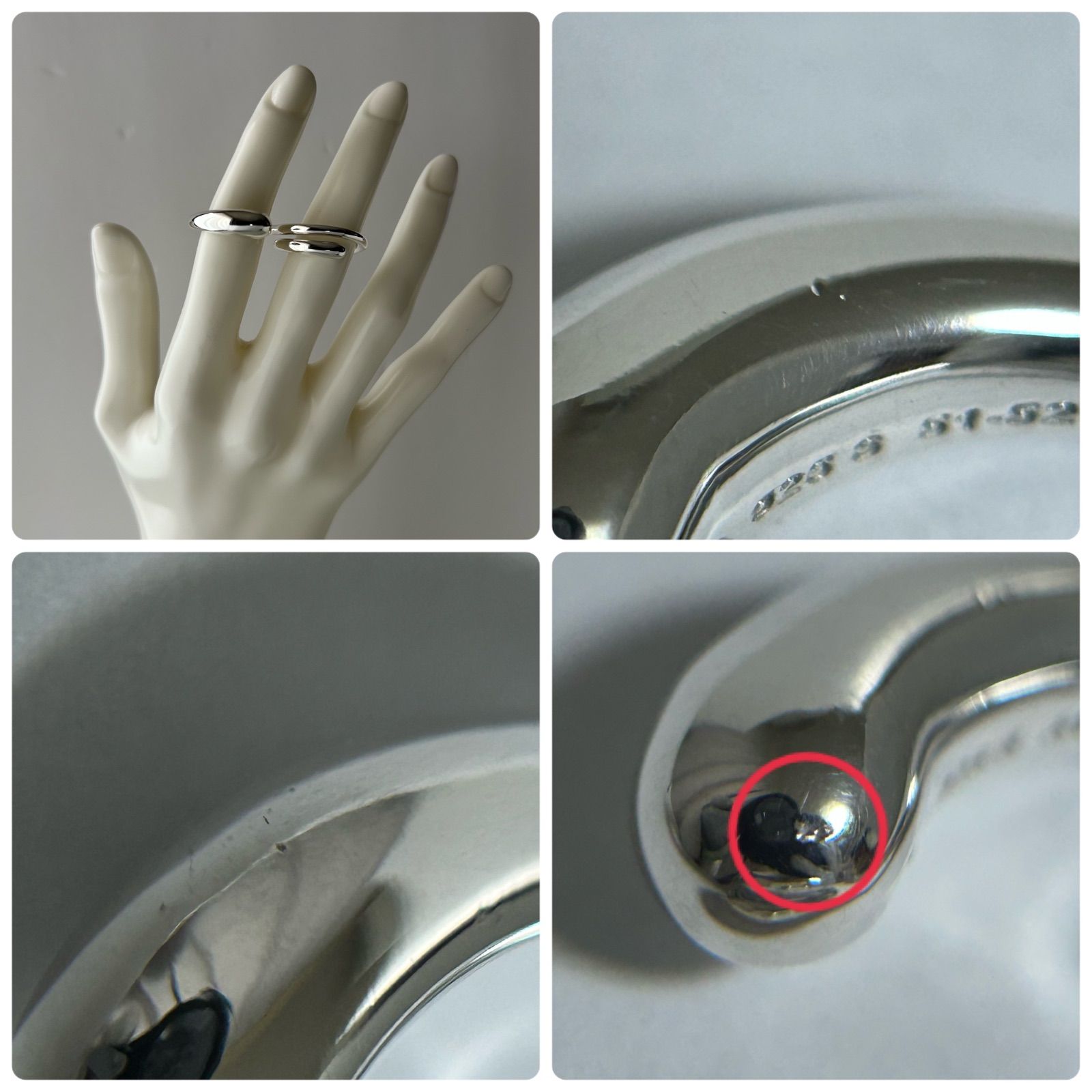 ジョージジェンセン ダブル リング マーシー AG925 Georg Jensen 
