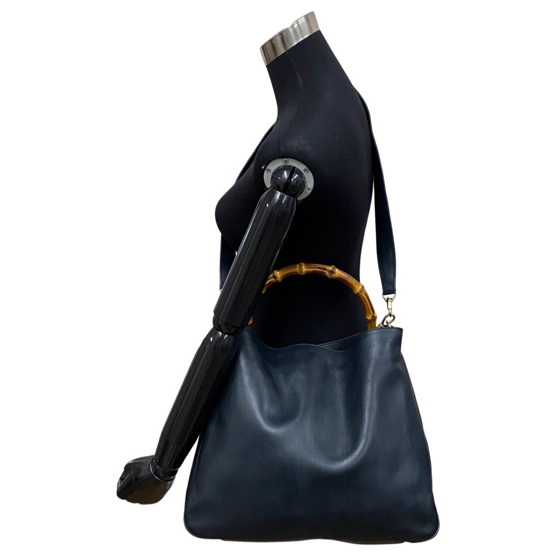 極美品 GUCCI グッチ オールドグッチ ヴィンテージ バンブー レザー 本  