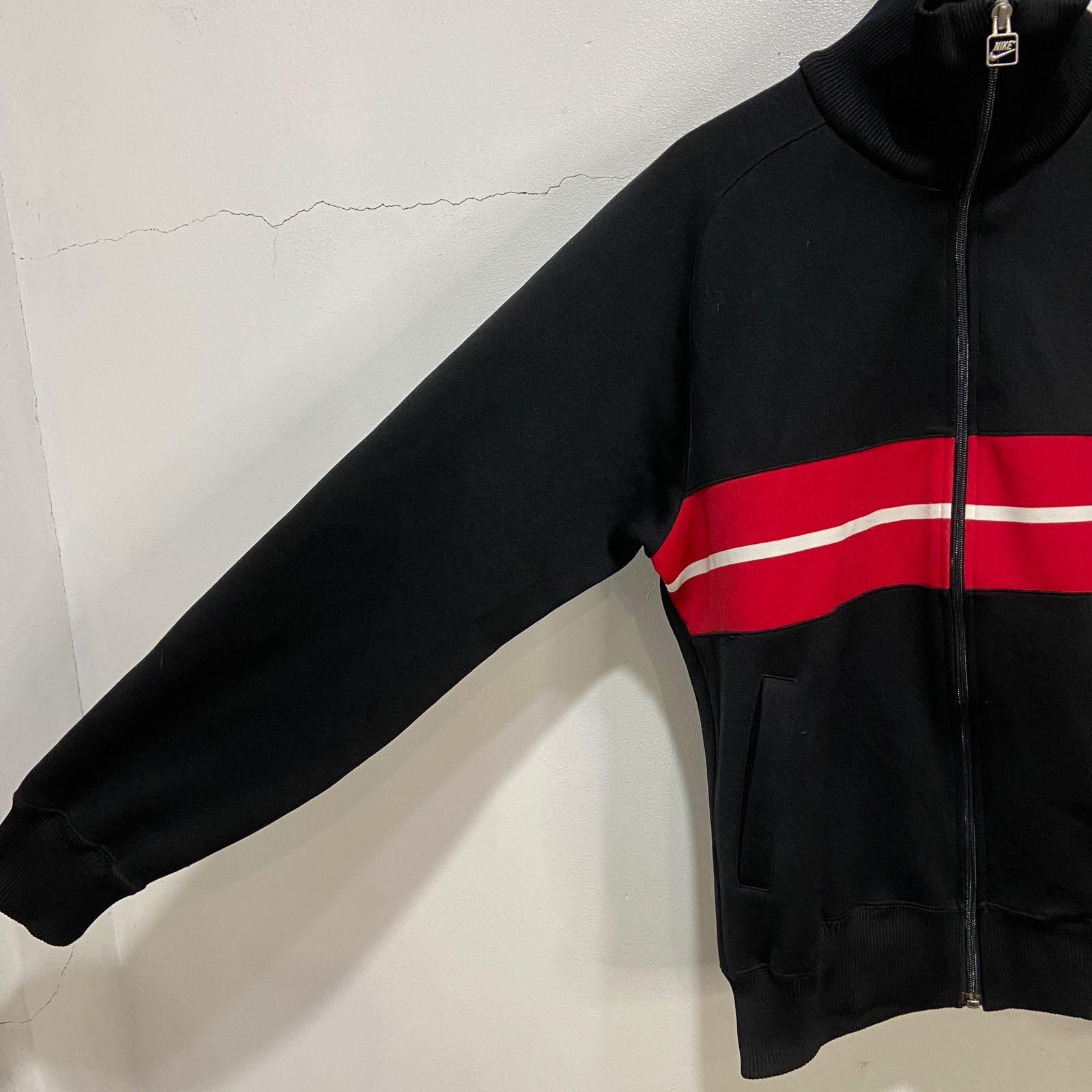 日本製 80s 紺タグ NIKE ナイキ トラックジャケット ジャージ 黒XL 日本製 80s 紺タグ NIKE ナイキ トラックジャケット ジャージ 黒