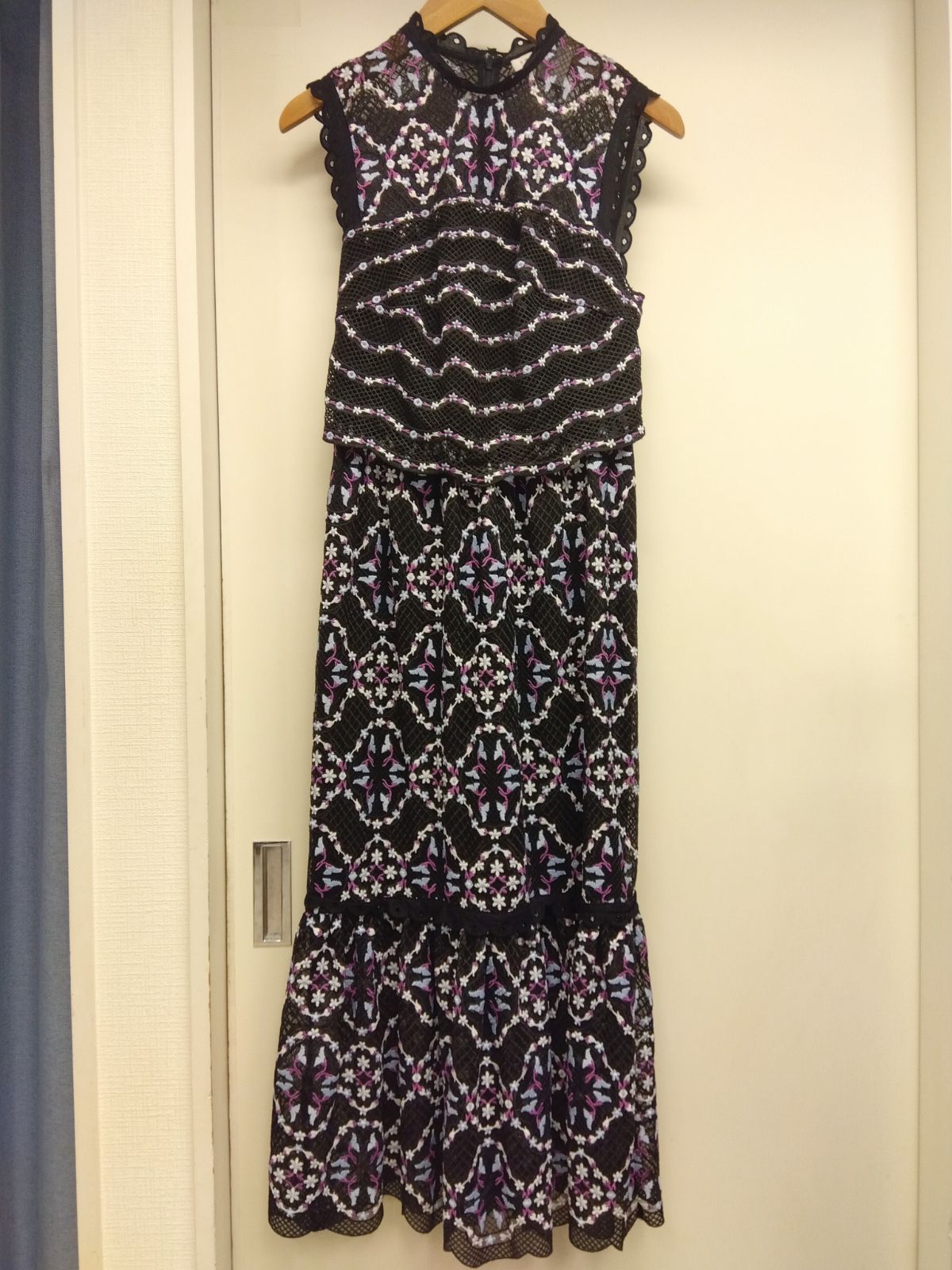 M28 サンドロ sandro paris ワンピース 総レース 透け感あり S