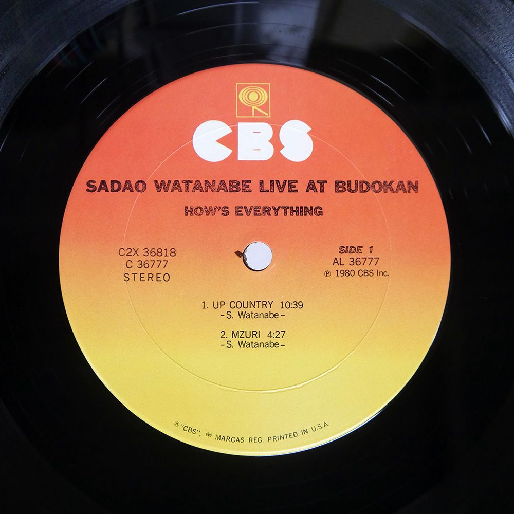 US盤 SADAO WATANABE/HOW'S EVERYTHING - LIVE AT BUDOKAN