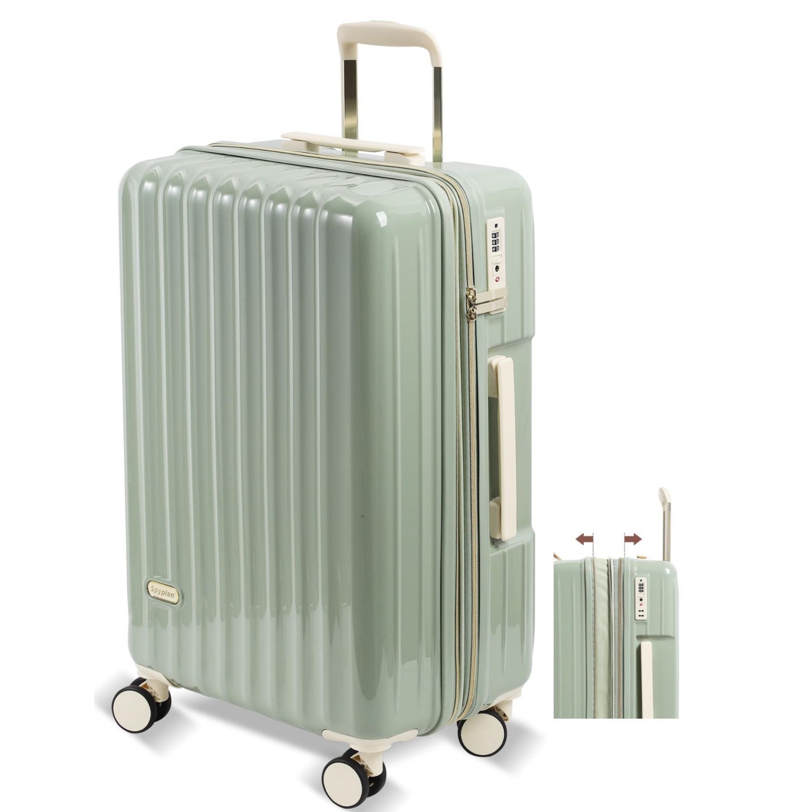 新品 キャリーケース 超軽量スーツケース Sサイズ ダークグリーン S-20