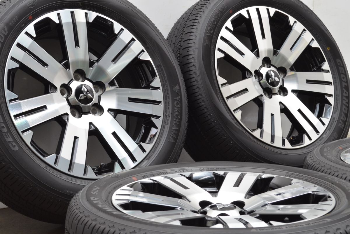 送料込】26+ デリカD5 P純正 18インチ タイヤホイール4本セッ 車・