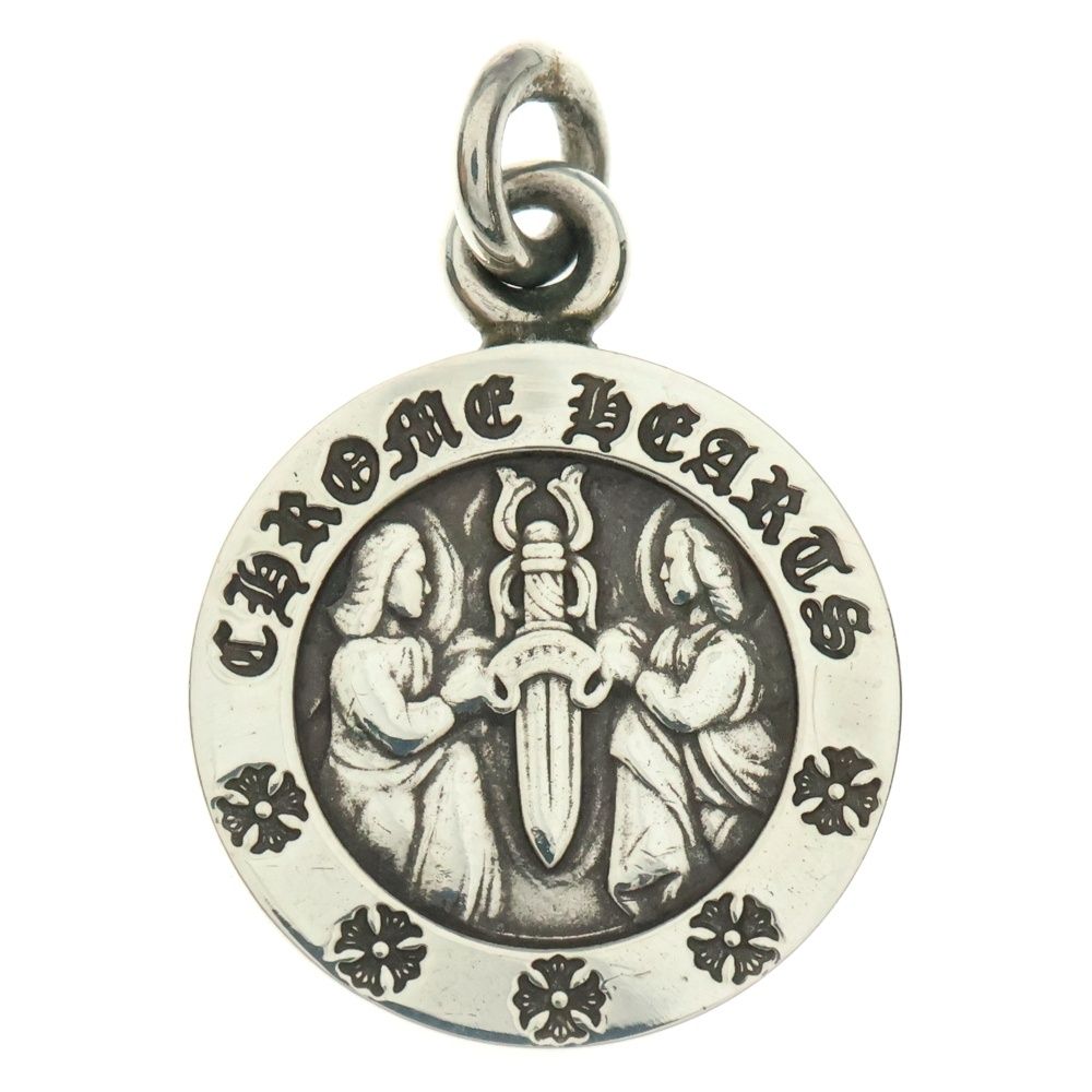 CHROME HEARTS クロムハーツ CHRM ANGL MDL V2 エンジェルメダルチャーム ペンダントトップ シルバー BCA229