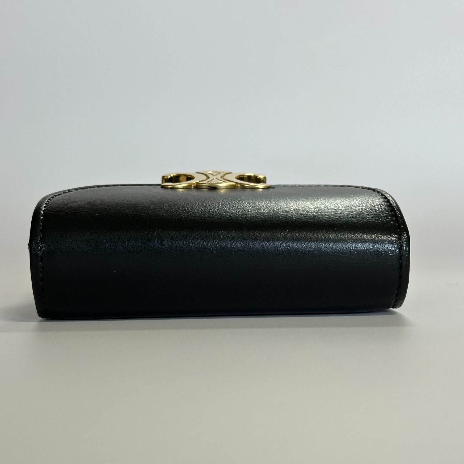 CELINE ブラック レザー 三つ折り財布